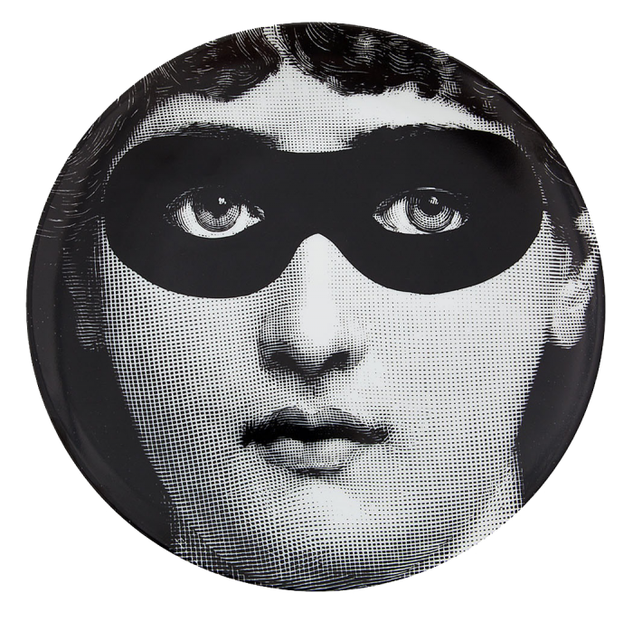 Декоративная тарелка Fornasetti 022 Черный Декоративная тарелка Fornasetti 022 Черный в Твери | Loft Concept