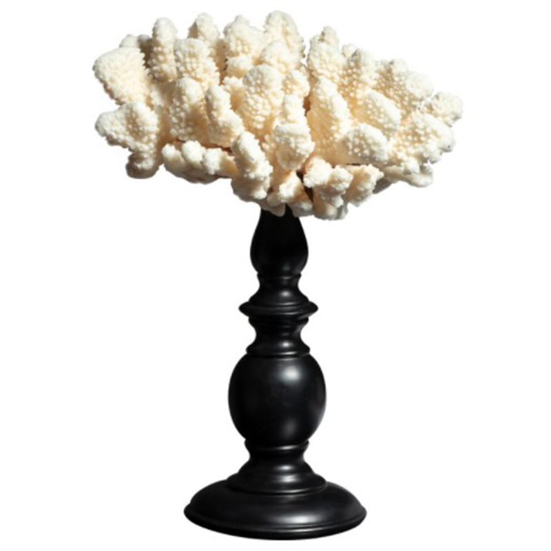 Статуэтка White Coral Decor Белый Черный в Твери | Loft Concept 
