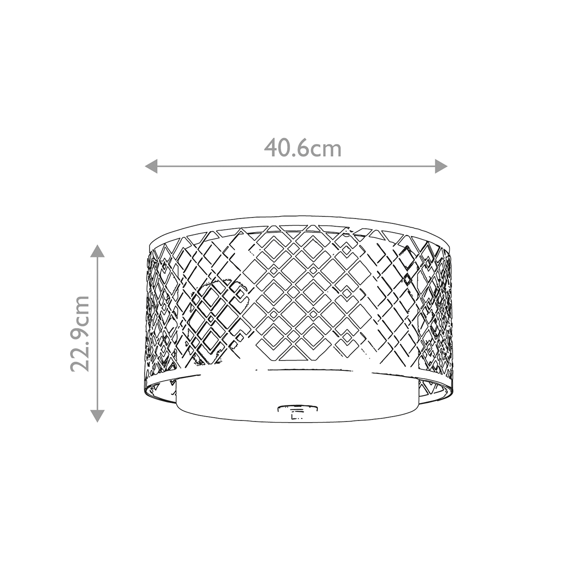 Потолочный светильник золотого цвета с каркасом в виде геометрических ромбов Elstead Lighting в Твери