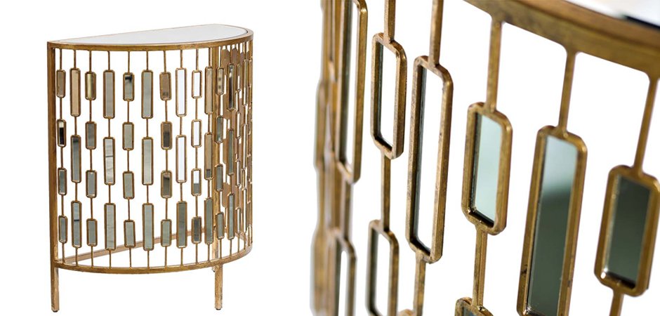 Консоль зеркальная Mirror Inserts Сonsole Консоль зеркальная Mirror Inserts Сonsole - Loft-Concept в Твери