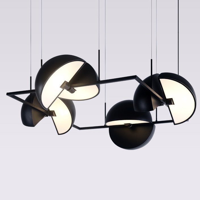 Подвесной светильник Trapeze Quartette by oblure Черный в Твери | Loft Concept 