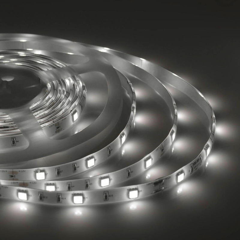 Светодиодная влагозащищенная лента 7,2W/m 30Led/m 5050SMD дневной белый 5M Белый Светодиодная влагозащищенная лента 7,2W/m 30Led/m 5050SMD дневной белый 5M Белый в Твери | Loft Concept