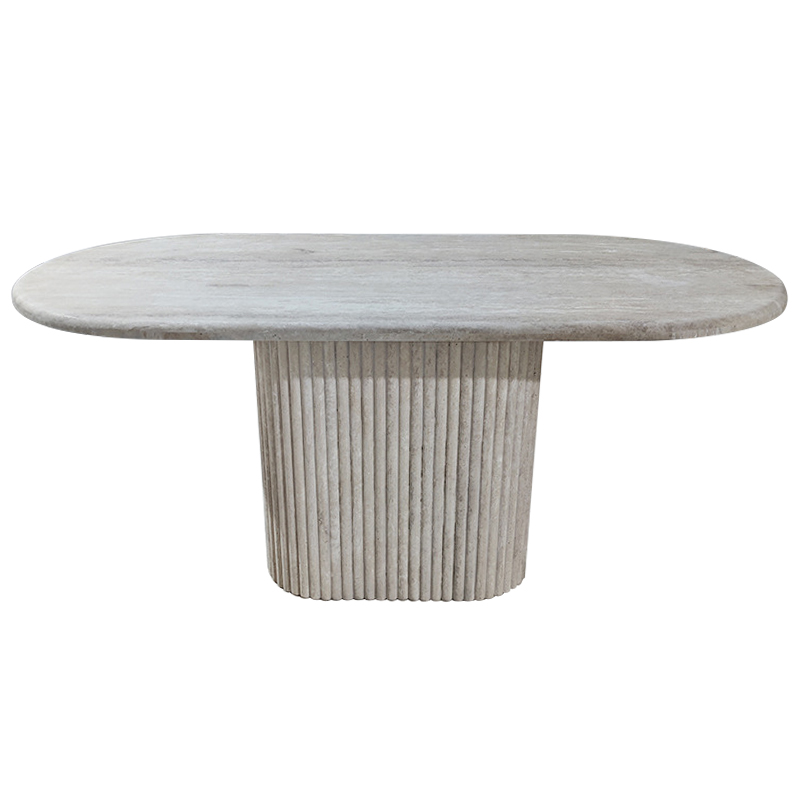 Консоль Annabel Grey Travertine Console Серый Консоль Annabel Grey Travertine Console Серый в Твери | Loft Concept