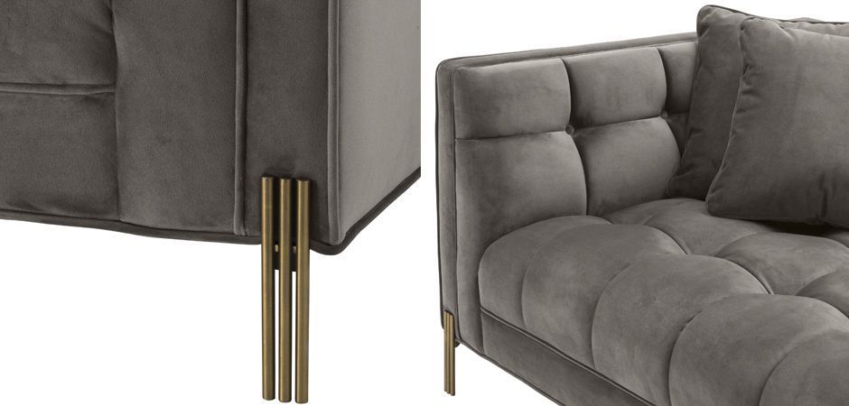 Диван Eichholtz Sofa Sienna grey Диван Eichholtz Sofa Sienna grey - Loft-Concept в Твери
