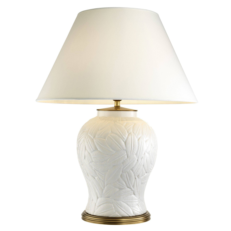 Настольная лампа Eichholtz Table Lamp Cyprus White Белый Латунь Античная полированная Настольная лампа Eichholtz Table Lamp Cyprus White Белый Латунь Античная полированная в Твери | Loft Concept