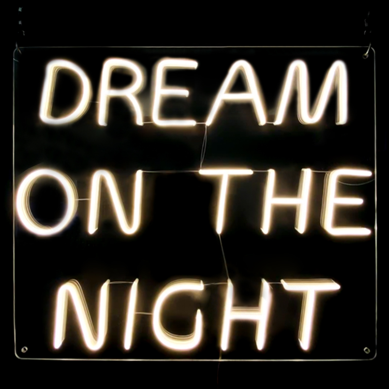 Неоновая настенная лампа Dream On The Night Neon Wall Lamp Прозрачный Желтый Неоновая настенная лампа Dream On The Night Neon Wall Lamp Прозрачный Желтый в Твери | Loft Concept