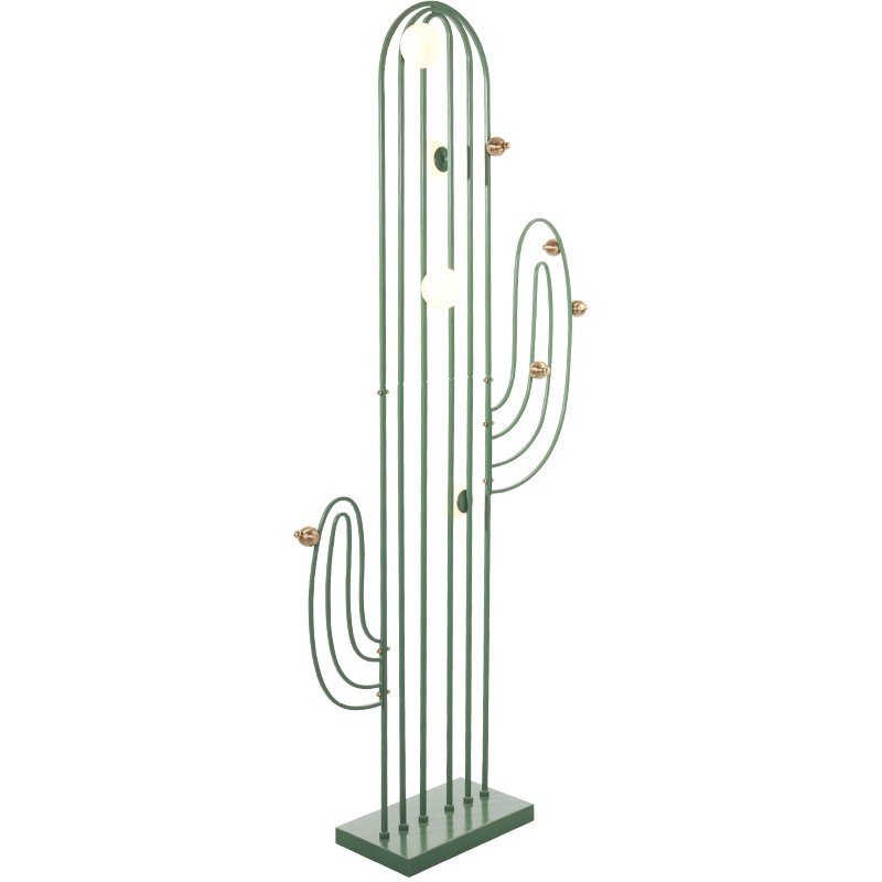 CACTUS Напольный светильник в виде кактуса Зеленый Золотой CACTUS Напольный светильник в виде кактуса Зеленый Золотой в Твери | Loft Concept