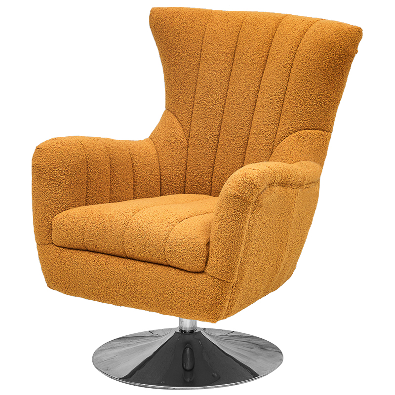 Кресло Reynold Armchair Горчичный Хром в Твери | Loft Concept 