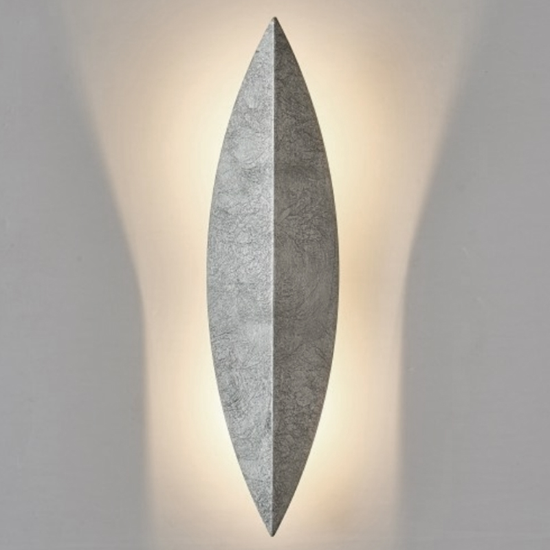 Art Deco Leaf Wall Lamp Silver Серебряный Art Deco Leaf Wall Lamp Silver Серебряный в Твери | Loft Concept