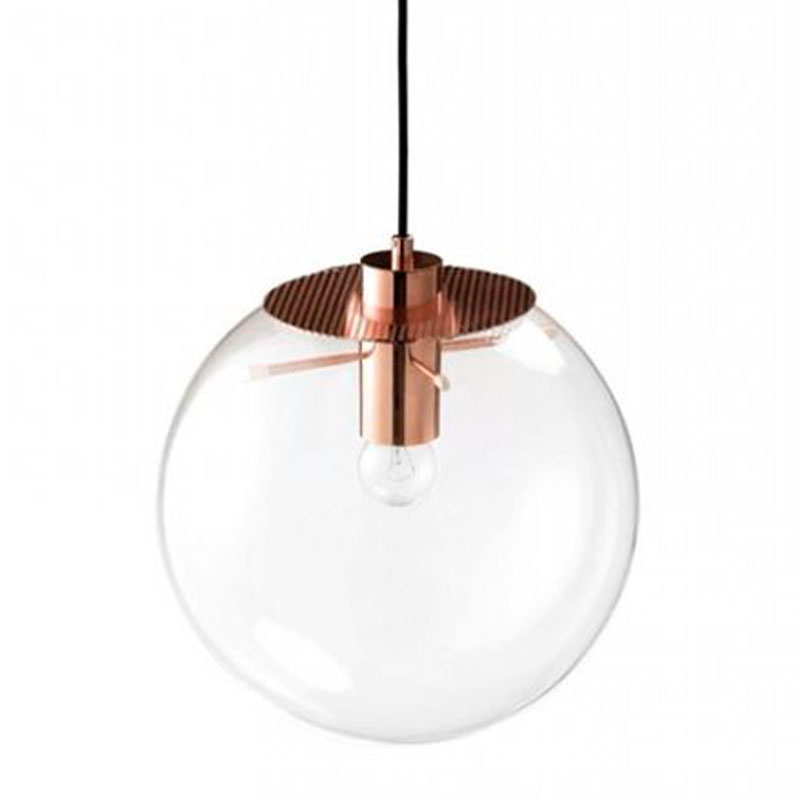 Подвесной светильник Selene Glass Ball Ceiling Lights Gold 40 cm Медь Прозрачное Стекло Подвесной светильник Selene Glass Ball Ceiling Lights Gold 40 cm Медь Прозрачное Стекло в Твери | Loft Concept