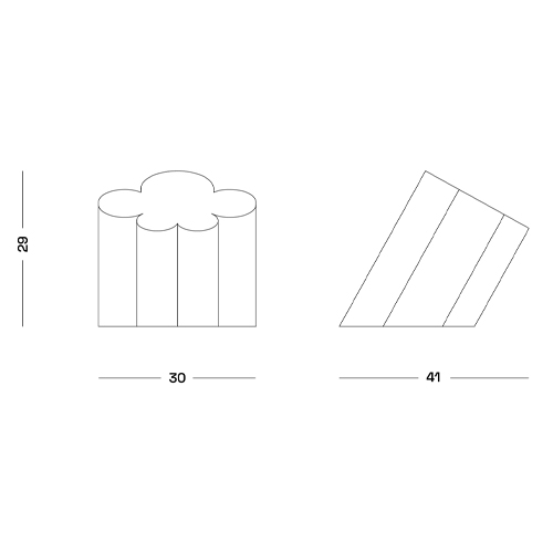 Настольная дизайнерская лампа Poltronova Passiflora Yellow Table Lamp в Твери