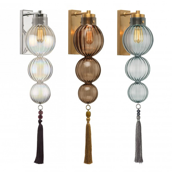 Бра Heathfield Lighting - Medina Wall Латунь Прозрачный Коричневый Голубой Хром Бра Heathfield Lighting - Medina Wall Латунь Прозрачный Коричневый Голубой Хром в Твери | Loft Concept