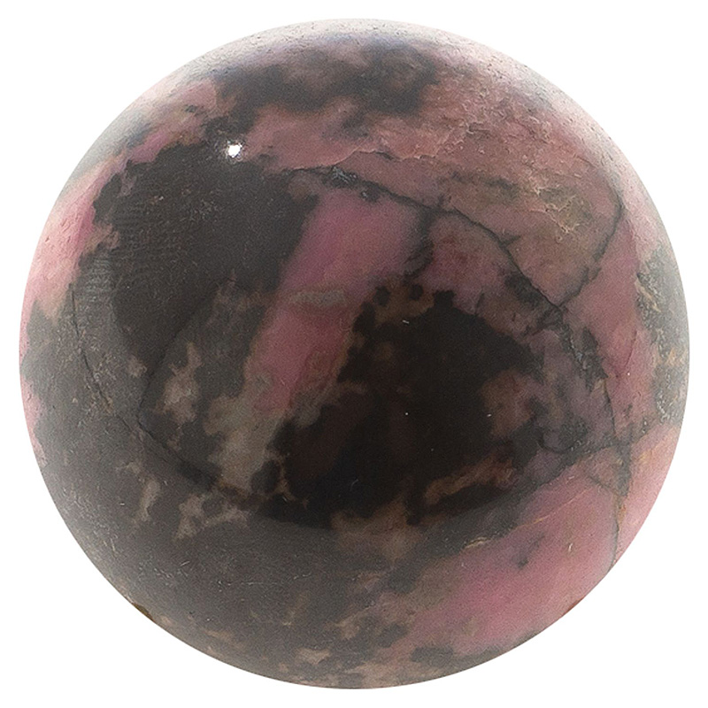 Шар декоративный из натурального камня Родонит Natural Stone Spheres Розовый Черный Шар декоративный из натурального камня Родонит Natural Stone Spheres Розовый Черный в Твери | Loft Concept