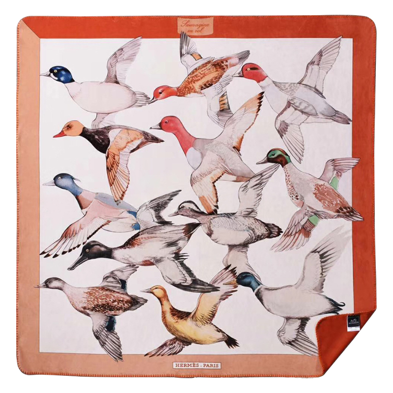 Плед Hermes Wild Ducks Plaid Мульти Оранжевый Бежевый Плед Hermes Wild Ducks Plaid Мульти Оранжевый Бежевый в Твери | Loft Concept