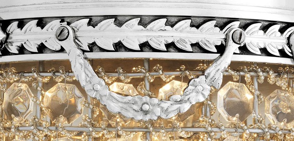 Бра Eichholtz Wall Lamp Emperor Nickel - Loft-Concept в Твери