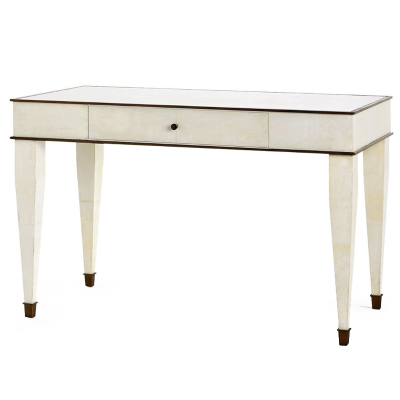 Рабочий стол BCHRISTINE DESK IN WHITE Молочный Темная бронза винтаж Рабочий стол BCHRISTINE DESK IN WHITE Молочный Темная бронза винтаж в Твери | Loft Concept