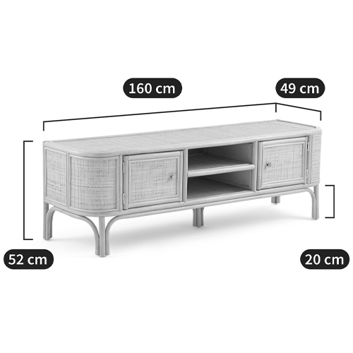 ТВ-тумба из плетеного ротанга Simone Rattan TV Stand ТВ-тумба из плетеного ротанга Simone Rattan TV Stand в Твери