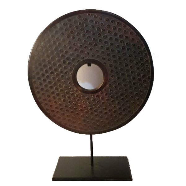 Декоративная статуэтка гонг Gong Коричневый Декоративная статуэтка гонг Gong Коричневый в Твери | Loft Concept
