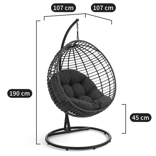 Подвесное уличное кресло Wallaker Hanging Chair Подвесное уличное кресло Wallaker Hanging Chair в Твери
