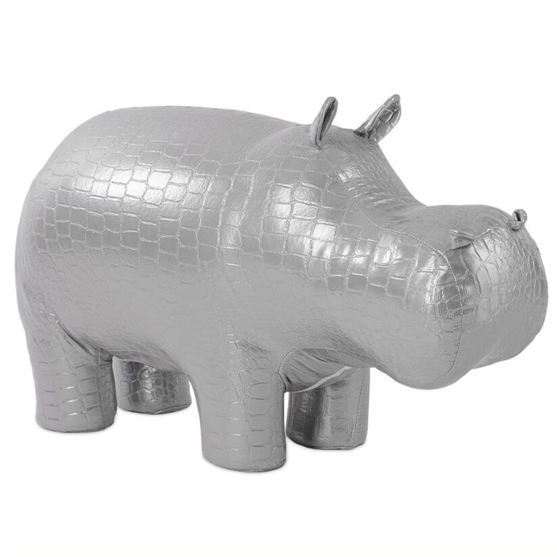 Пуф Бегемот Poof Hippo silver Серебряный Пуф Бегемот Poof Hippo silver Серебряный в Твери | Loft Concept