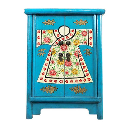 Тумба Chinese Pattern Blue Голубой Мульти в Твери | Loft Concept 