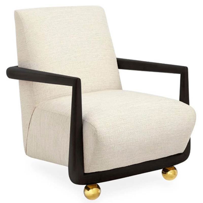 Кресло Jonathan ST. Germain Club Chair ivory ( слоновая кость ) Черный Кресло Jonathan ST. Germain Club Chair ivory ( слоновая кость ) Черный в Твери | Loft Concept