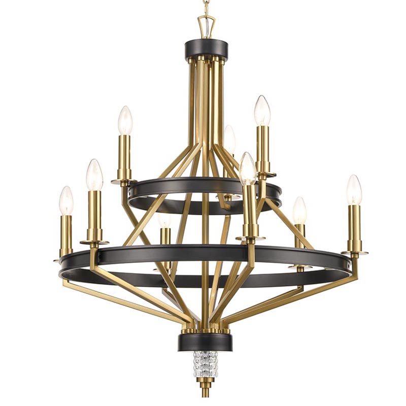 Люстра Fainela Chandelier 71 Латунь Черный Люстра Fainela Chandelier 71 Латунь Черный в Твери | Loft Concept