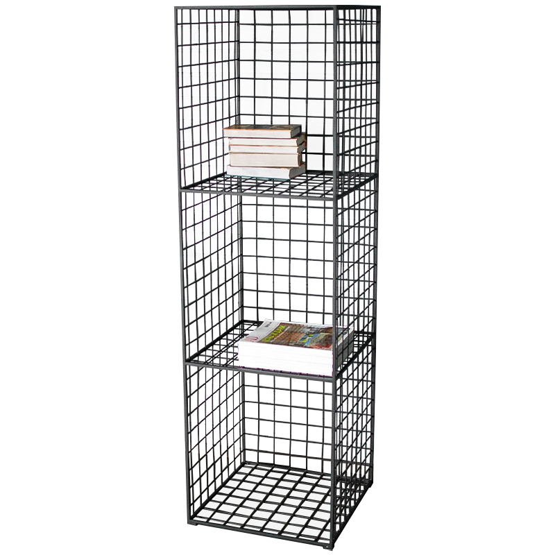 Стеллаж Carney Black Industrial Metal Rust Rack Черный Стеллаж Carney Black Industrial Metal Rust Rack Черный в Твери | Loft Concept