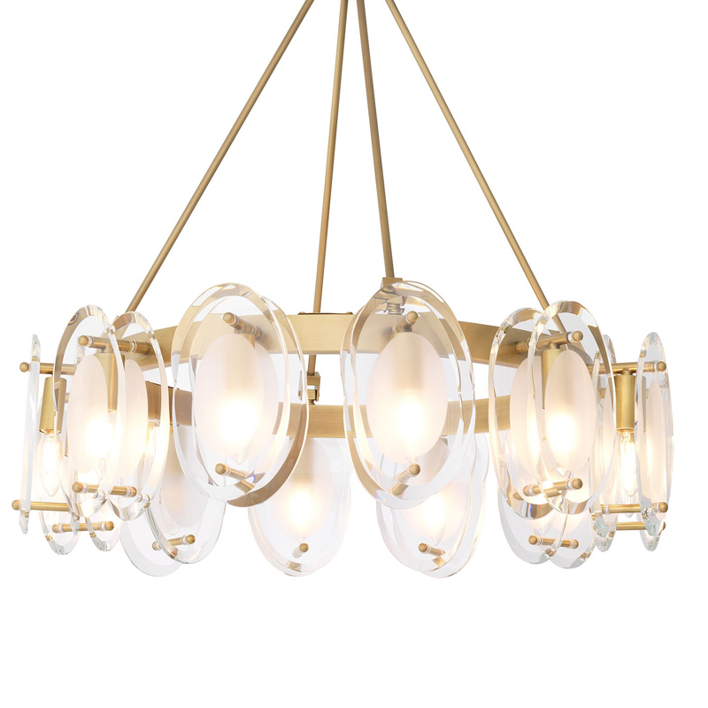 Люстра Eichholtz Chandelier Sublime Латунь Античная полированная Прозрачный Люстра Eichholtz Chandelier Sublime Латунь Античная полированная Прозрачный в Твери | Loft Concept