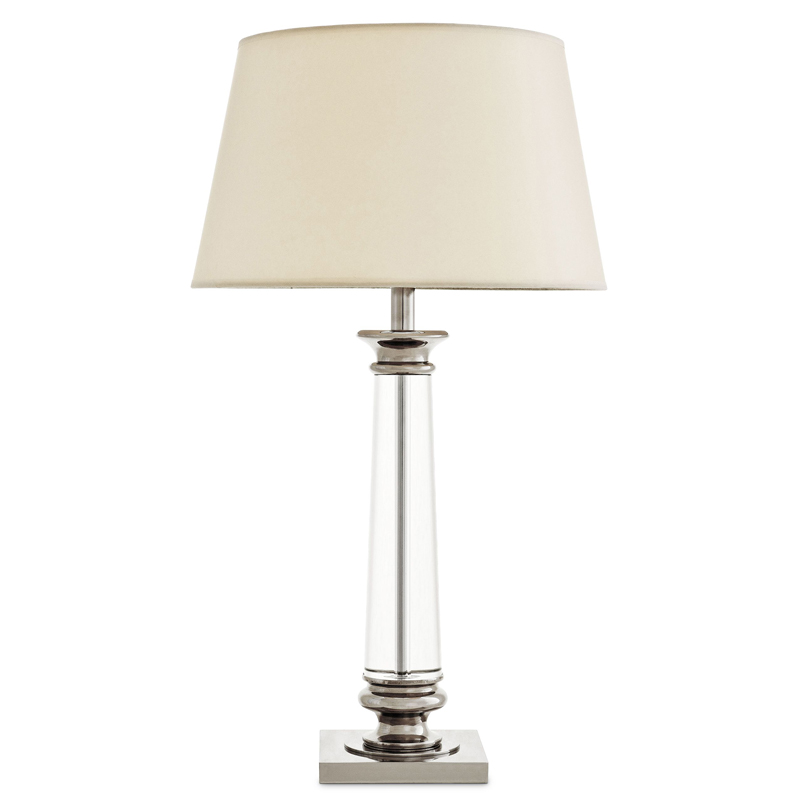 Настольная лампа Eichholtz Table Lamp Dylan Прозрачный Кремовый Никель Настольная лампа Eichholtz Table Lamp Dylan Прозрачный Кремовый Никель в Твери | Loft Concept
