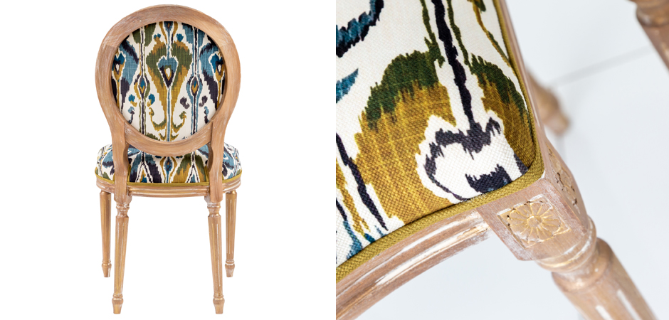 Стул Ikat Pattern с овальной спинкой Стул Ikat Pattern с овальной спинкой - Loft-Concept в Твери