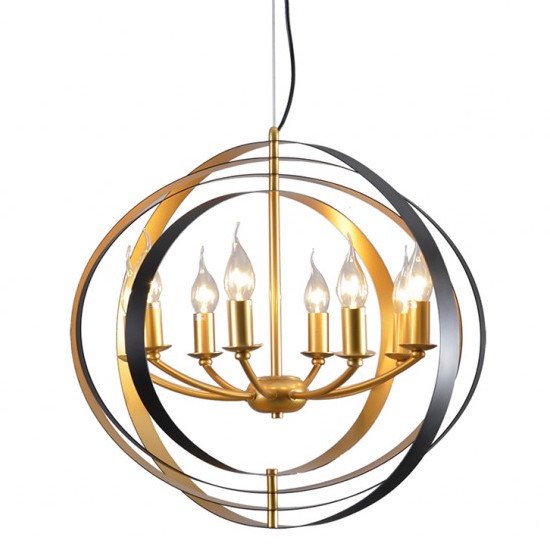 Люстра Spherium Chandelier Черный Золотой Люстра Spherium Chandelier Черный Золотой в Твери | Loft Concept