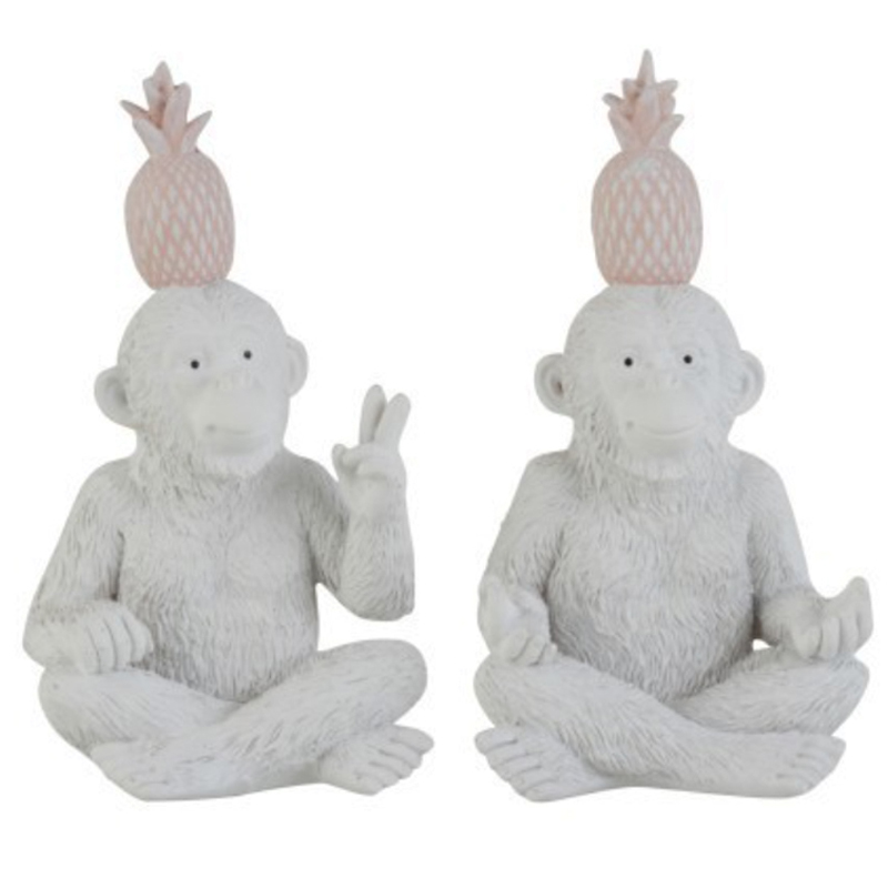 Набор статуэток Monkeys Figurine Светло-серый Набор статуэток Monkeys Figurine Светло-серый в Твери | Loft Concept
