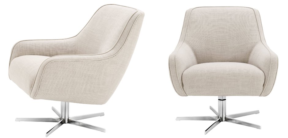 Кресло Eichholtz Swivel Chair Serena Natural Кресло Eichholtz Swivel Chair Serena Natural - Loft-Concept в Твери