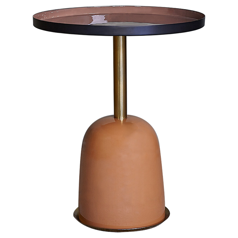 Приставной стол Elmer Side Table Латунь Оранжевый Дымчатая Роза Приставной стол Elmer Side Table Латунь Оранжевый Дымчатая Роза в Твери | Loft Concept