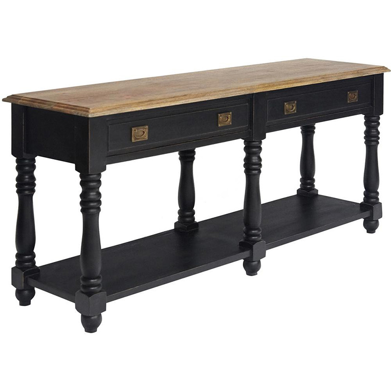 Консоль Provence Sylvie Console Черный Древесина Консоль Provence Sylvie Console Черный Древесина в Твери | Loft Concept