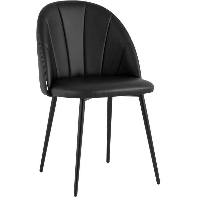 Стул Balsari S Chair Черная Экокожа Черный Стул Balsari S Chair Черная Экокожа Черный в Твери | Loft Concept