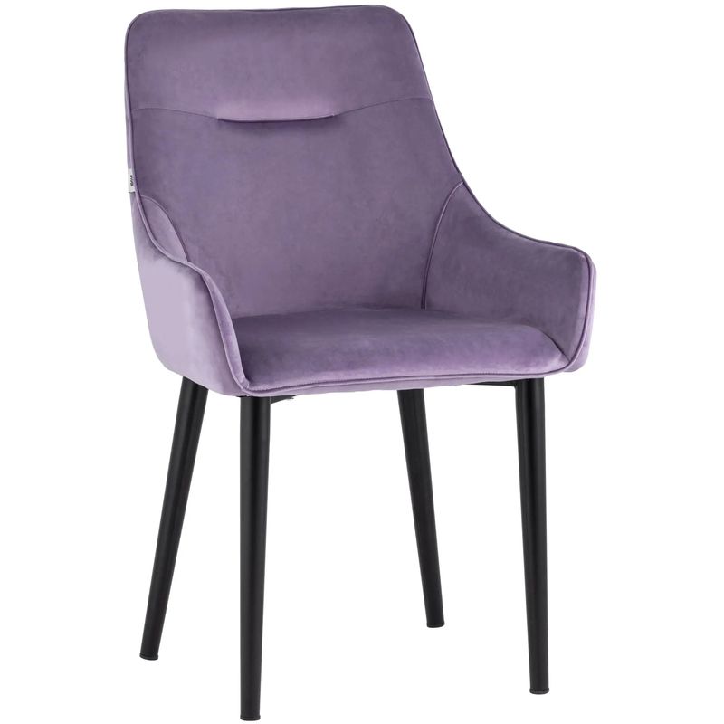 Стул Joan Chair Сиреневый Велюр Сиреневый Черный Стул Joan Chair Сиреневый Велюр Сиреневый Черный в Твери | Loft Concept