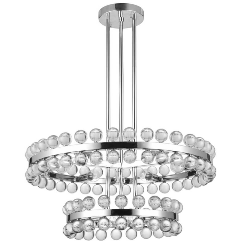 Sacramento Transparent Balls Two Circle Chandelier Хром Прозрачный Sacramento Transparent Balls Two Circle Chandelier Хром Прозрачный в Твери | Loft Concept