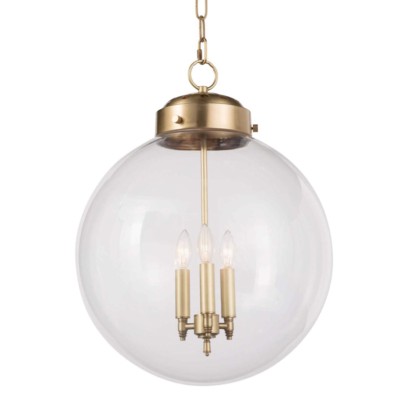 Подвесной светильник Conor Globe Hanging lamp Gold Золотой Прозрачный (Transparent) Подвесной светильник Conor Globe Hanging lamp Gold Золотой Прозрачный (Transparent) в Твери | Loft Concept