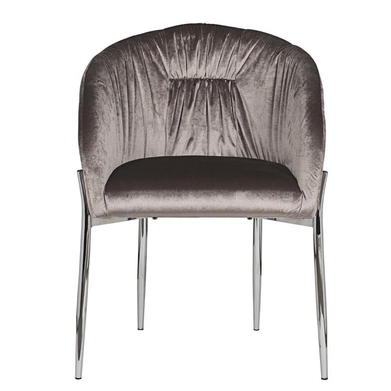 Стул Miranda Chair grey Светло-серый Нержавеющая сталь Стул Miranda Chair grey Светло-серый Нержавеющая сталь в Твери | Loft Concept
