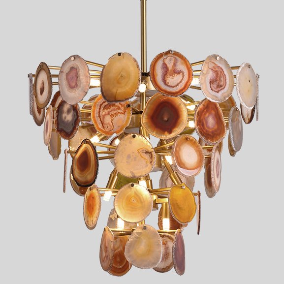 Люстра MARJORIE SKOURAS BEBE CHANDELIER AGATE natural Золотой Люстра MARJORIE SKOURAS BEBE CHANDELIER AGATE natural Золотой в Твери | Loft Concept