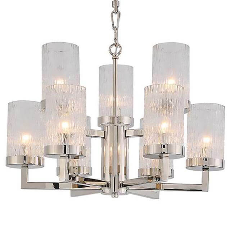 Люстра Kelly Silver Small с Рельефным Стеклом Серебряный Люстра Kelly Silver Small с Рельефным Стеклом Серебряный в Твери | Loft Concept