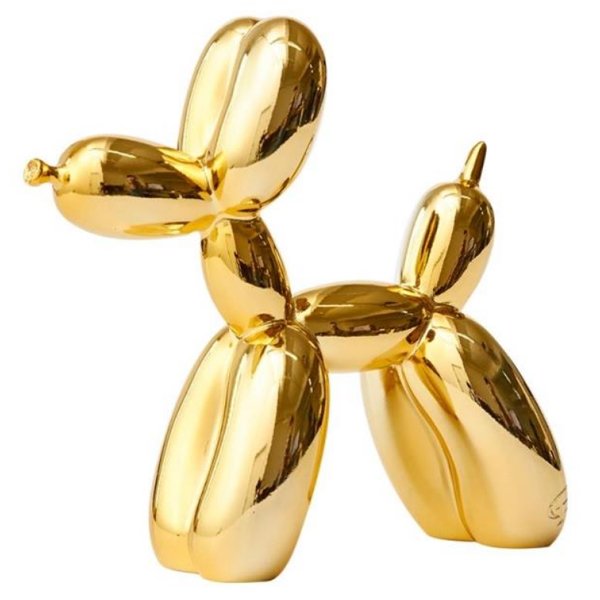 Статуэтка Jeff Koons Balloon Dog medium Gold Глянцевое золото Статуэтка Jeff Koons Balloon Dog medium Gold Глянцевое золото в Твери | Loft Concept