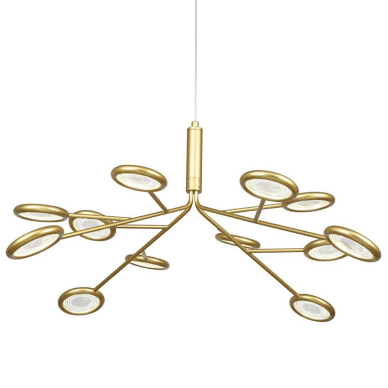 Люстра Gold Bendik Lighting Прозрачный Золотой в Твери | Loft Concept 