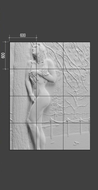 Барельеф NAKED Барельеф NAKED в Твери