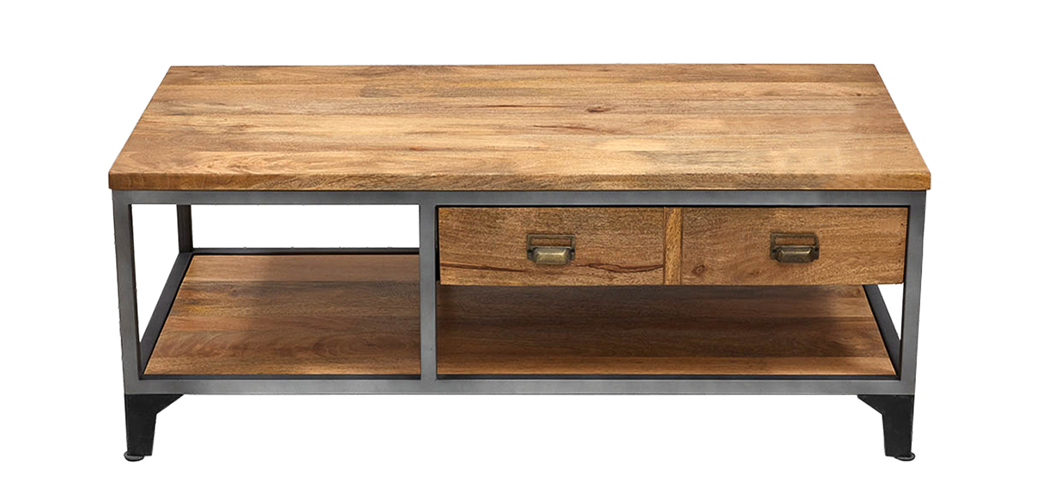 Кофейный стол в стиле лофт Russell Coffee Table - фото