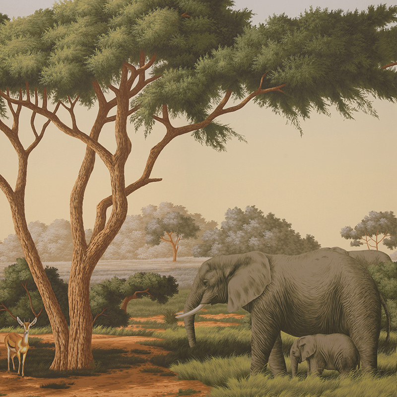 Обои ручная роспись African Savannah Amarelo on scenic paper Обои ручная роспись African Savannah Amarelo on scenic paper в Твери | Loft Concept