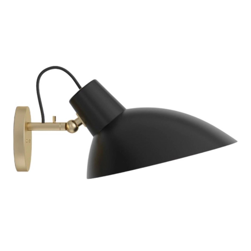 Бра с черным матовым плафоном Retro Light матовое золото Черный Бра с черным матовым плафоном Retro Light матовое золото Черный в Твери | Loft Concept