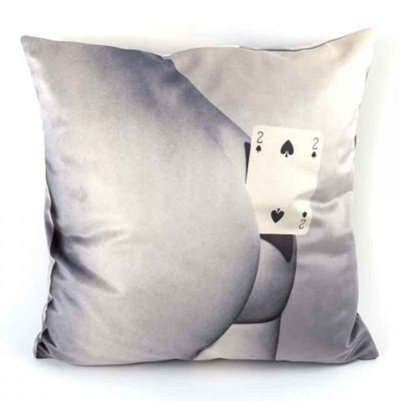 Подушка Seletti Cushion Two of spades Мульти в Твери | Loft Concept 